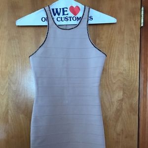 Wow Couture Size M Cream Mini Dress